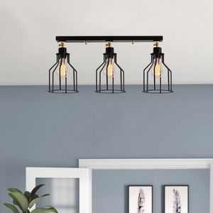 Lustra, Alby, 525NOR1506, Metal, Negru imagine