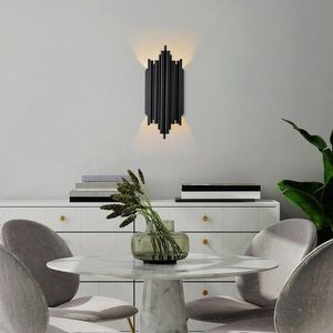 Aplica de perete, Fulgor, 942FLG1875, Metal, Negru imagine