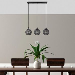 Lustra, Fulgor, 942FLG1451, Metal, Negru imagine