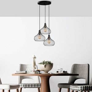 Lustra, Fulgor, 942FLG1603, Metal, Negru/Maro antic imagine
