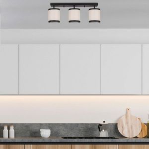 Lustra, Fulgor, 942FLG1639, Metal, Alb/Negru imagine