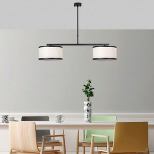 Lustra, Fulgor, 942FLG1636, Metal, Alb/Negru imagine