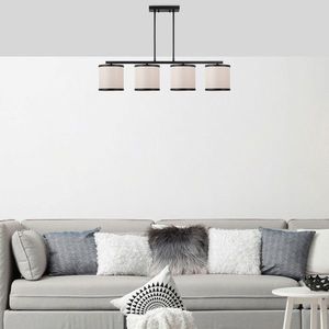 Lustra, Fulgor, 942FLG1641, Metal, Alb/Negru imagine