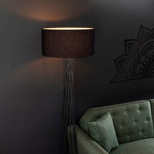 Lampadar, Fulgor, 942FLG1546, Metal, Negru imagine