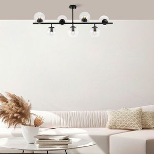 Lustra, Fulgor, 942FLG1218, Metal, Negru imagine