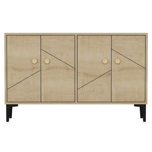 Comoda TV, Odessa, Cria, 120x75x30 cm, PAL, Maro imagine