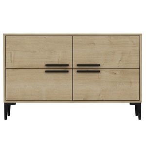 Comoda TV, Odessa, Ctn, 120x75x30 cm, PAL, Maro imagine