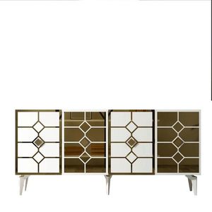 Consola, Olivia, Irmak, 150x40x79 cm, PAL , Alb/Auriu imagine