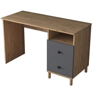 Birou, Rani, HA109, 120x73 cm, PAL, Nuc / Antracit imagine
