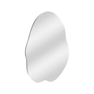 Oglinda decorativa, Siam, Ohho, 60x85x2 cm, MDF , Negru imagine