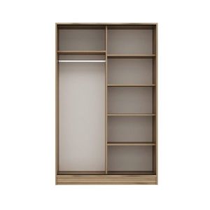 Dulap pentru haine, Minerva, Kale Anthracite Oak, 120x190x60 cm, PAL, Antracit / Stejar imagine