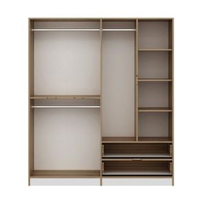 Dulap pentru haine, Minerva, Elina, 185x208x52 cm, PAL, Dore imagine