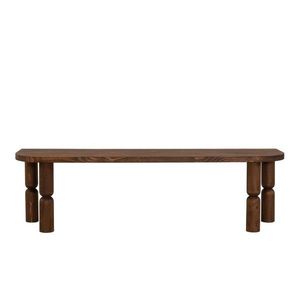 Comoda TV, Neostill, Ida, 140x40x35 cm, Lemn masiv, Maro imagine
