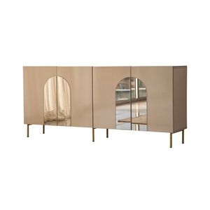 Consola, Neostill, Rome, 180x80x40 cm, MDF , Bronz / Aur imagine