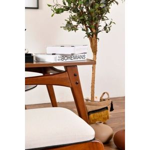Set masa si scaune 4 piese, Vow Chair, Touch (2S-1B), Lemn, Maro/Crem imagine
