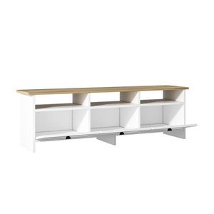Comoda TV, Inarch, Oslo, 150x47x36 cm, PAL, Alb / Safir imagine