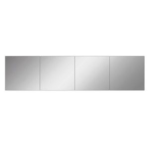 Oglinda decorativa, Mirrorland, Rectangular 2, Oglinda acrilica;MDF, Argintiu imagine