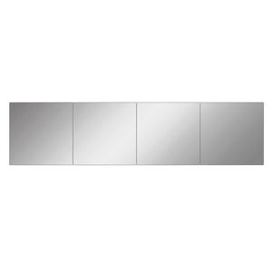 Oglinda decorativa, Mirrorland, Rectangular, Oglinda acrilica;MDF, Argintiu imagine