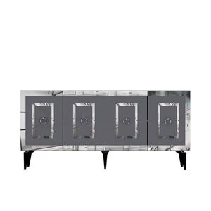 Consola, Olivia, Karya, 150x40x79 cm, PAL , Antracit / Argintiu imagine