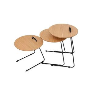 Set masute 3 piese, Howard, Metis, MDF , Natural imagine