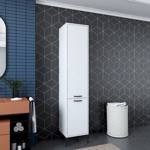 Dulap multifunctional, Rani, JE111, 40x198 cm, PAL, Alb imagine