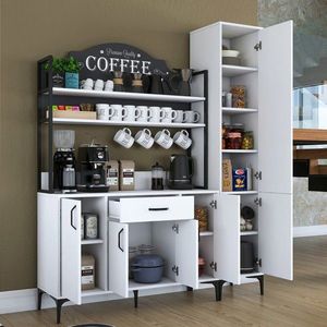Dulap multifunctional, Rani, JE149, 160x198 cm, PAL, Alb imagine