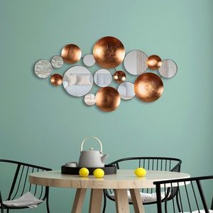 Decoratiune de perete, Infinity, Metal, Latime: 116 cm / Inaltime: 60 cm / Adancime: 4 cm, Multicolor imagine
