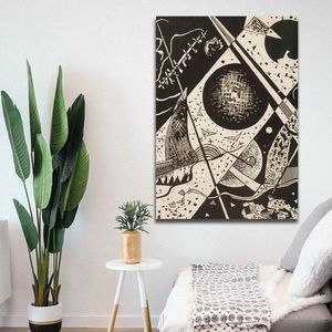 Tablou decorativ, 70100KANDINSKY009, Canvas, Lemn, Multicolor imagine