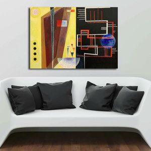 Tablou decorativ, 70100KANDINSKY011, Canvas, Lemn, Multicolor imagine
