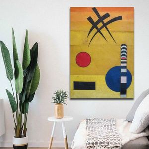 Tablou decorativ, 70100KANDINSKY018, Canvas, Lemn, Multicolor imagine