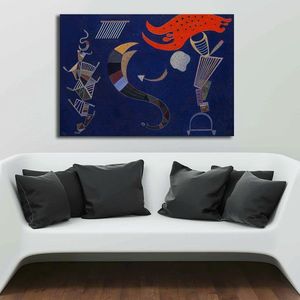 Tablou decorativ, 70100KANDINSKY027, Canvas, Lemn, Multicolor imagine