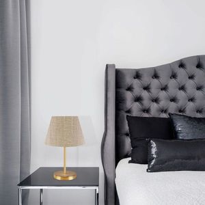 Lampa de masa, Insignio, 780SGN4504, PVC, Bej / Auriu imagine