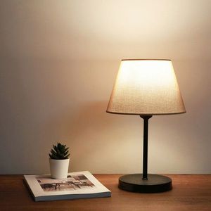 Lampa de masa, Insignio, 780SGN2541, Metal, Bej/Negru imagine