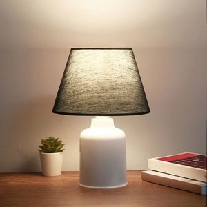 Lampa de masa, Insignio, 780SGN2539, Plastic, Alb/Negru imagine