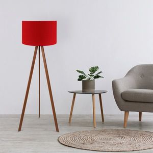 Lampadar, Insignio, 780SGN2462, 70% MDF/30% tesatura PVC, Rosu maro imagine