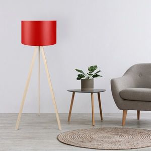 Lampadar, Insignio, 780SGN2465, 70% MDF/30% PVC, Roșu / Crem imagine