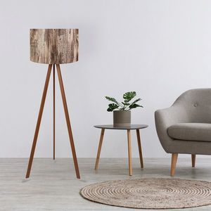 Lampadar, Insignio, 780SGN3434, 70% MDF/30% tesatura PVC, Maro / Bej imagine