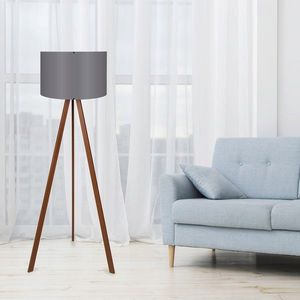 Lampadar, Insignio, 780SGN3438, 70% MDF/30% tesatura PVC, Maro / Gri imagine