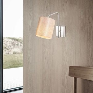Aplica de perete, Opviq, 892OPV1268, Metal, Nichel / Crem imagine