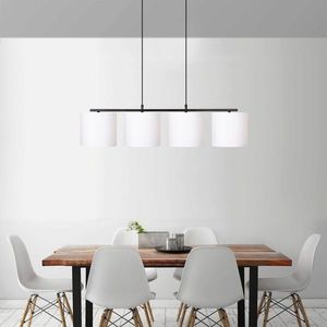 Lustra, Opviq, 892OPV1504, Metal, Alb/Negru imagine