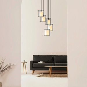 Lustra, Sheen, 521SHN3390, Metal, Negru imagine
