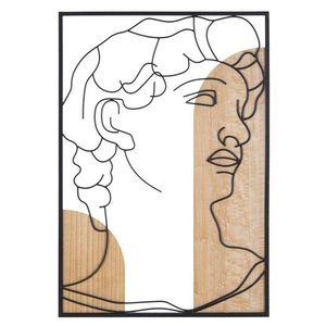 Decoratiune de perete David -B, Mauro Ferretti, 55x80 cm, MDF, multicolor imagine