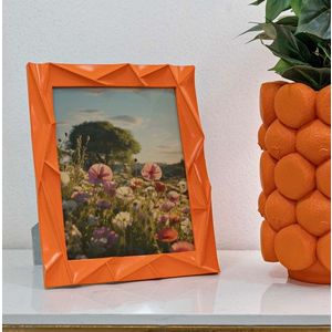 Rama foto Orangy, Mauro Ferretti, 20x25 cm, polirasina/sticla, portocaliu imagine