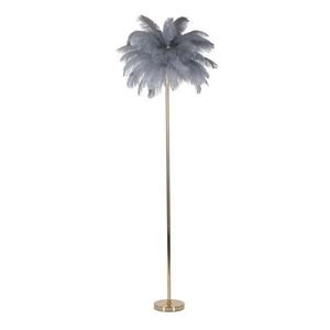 Lampadar Palm, Mauro Ferretti, 3 x E14, 40W, 55x160 cm, fier, auriu/gri imagine