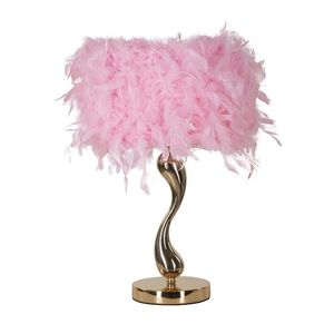 Lampa de masa Cart, Mauro Ferretti, 1 x E27, 40W, 25x47 cm, fier, roz/alb imagine
