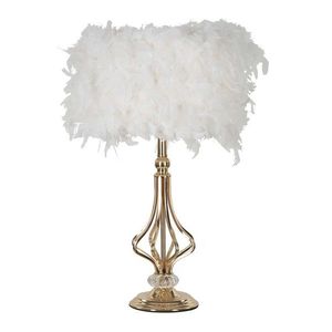 Lampa de masa Tarty, Mauro Ferretti, 1 x E27, 40W, 25x54 cm, fier, auriu/alb imagine