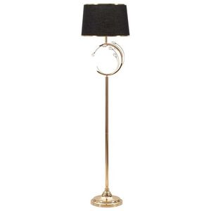 Lampadar Bruxelles, Mauro Ferretti, 1 x E27, 40W, 38x160 cm, fier/sticla, negru/auriu imagine