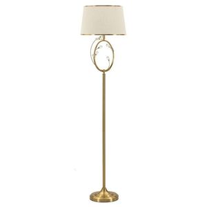 Lampadar Versailles, Mauro Ferretti, 1 x E27, 40W, 38x170 cm, fier/sticla, alb/auriu imagine