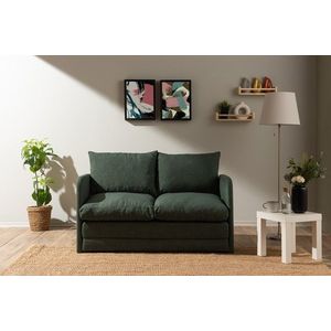 Canapea extensibila 2 locuri, Futon, 859FTN2876, Metal , Verde imagine