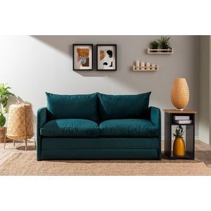 Canapea extensibila 2 locuri, Futon, 859FTN2885, Metal , Verde petrol imagine